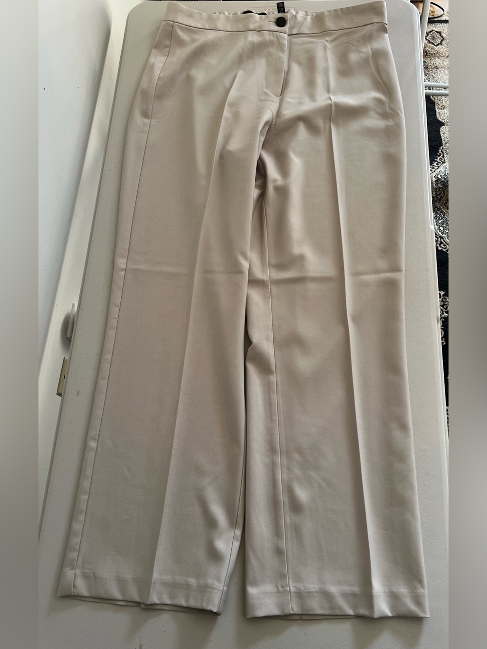 Vero Moda Women's Wide-Leg Trousers in Light Beige